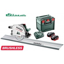 SEGA CIRCOLARE AD AFFONDAMENTO METABO 18V BRUSHLESS MOD. KT 18 LTX 66 BL SET (2 x 8.0 Ah LiHD) + BINARIO GUIDA FS 16